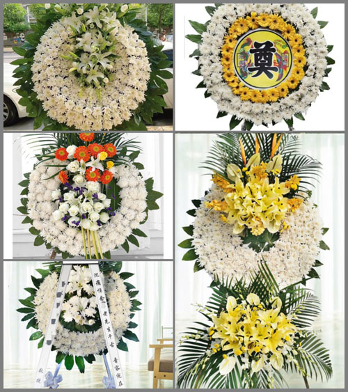 湖北孝感市大悟县吕王镇八一村花圈速递